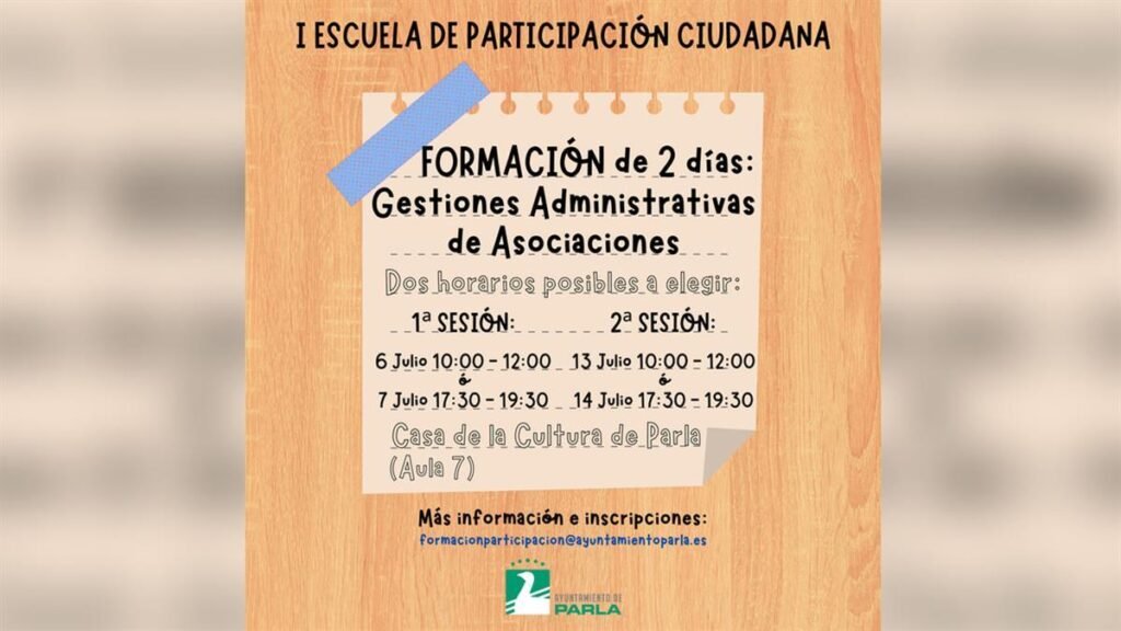 Nuevas actualizaciones sobre la Escuela de participación de Parla