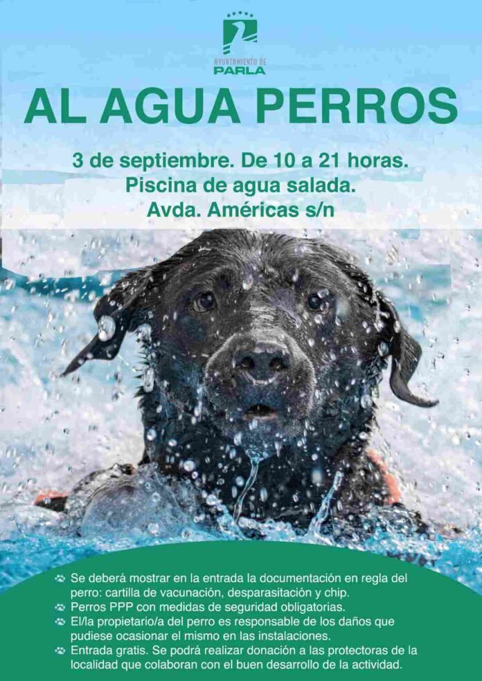 El día de cierre de la piscina de agua salada de Parla será una jornada para familias con sus perros