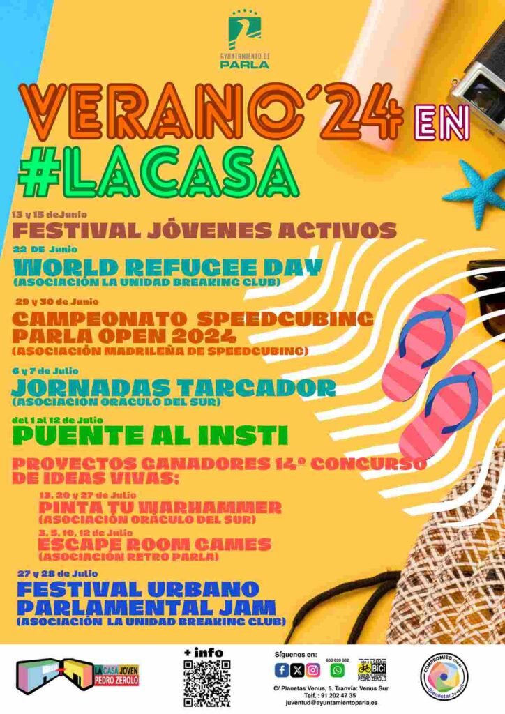 Festivales, talleres, jornadas y más, en el Verano’24 para los jóvenes