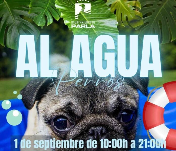 Al Agua Perros, un verano más, para cerrar la temporada de la piscina de agua salada de Parla