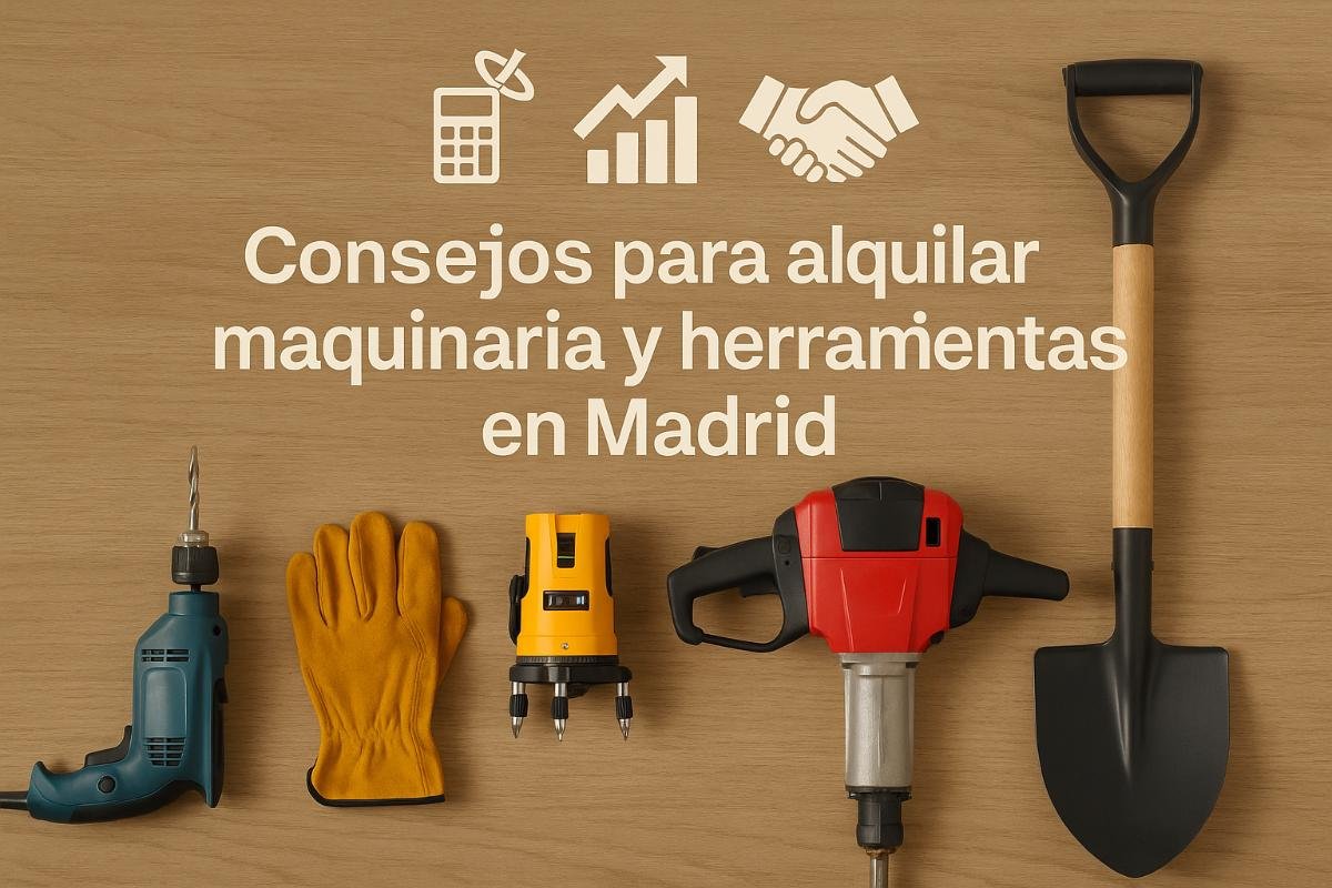 Consejos para alquilar maquinaria y herramientas en Madrid